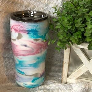 Alcohol ink drinking tumbler